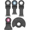imageBOSCH OSL005C 5Piece Starlock Oscillating Multi Tool Assorted Set Blades for Mixed Applications in Metal Wood and Other General Purpose Materials with Included Case5Piece Set With Case