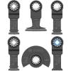 imageBOSCH OSL006 5Piece Starlock Oscillating Multi Tool Assorted Set Blades for Mixed Applications in Metal Wood and Other General Purpose Materials with Included Pouch