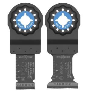 imageBOSCH OSL114C3 3Pack 114 in Starlock Oscillating Multi Tool Metal ampamp More Carbide Extreme Plunge Cut Blades for Cutting Iron Bar Metal Wood with Nails Drywall and Tile114 In  34 In