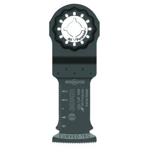 imageBOSCH OSL114F3 3Pack 114 In Starlock Oscillating Multi Tool All Purpose BiMetal Plunge Cut Blades for Applications in Wood Wood with Nails Drywall PVC Metal Nails and Staples114 In