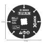 imageBOSCH CMWX450 412 In XLOCK Carbide MultiWheel Compatible with 78 In Arbor for Applications in Cutting Wood Wood with Nails Plastic Plaster5 In