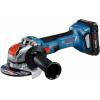 imageBOSCH GWX18V8N 18V XLOCK Brushless 412 Inch Angle Grinder with Slide Switch Toolfree Disc Swap Bare Toolw 18V 4 Ah Battery