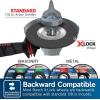 imageBOSCH GWX27LM450 412 In x 14 In XLOCK Metal Grinding Abrasive Wheel 30 Grit Compatible with 78 In Arbor Type 27 for Applications in Metal GrindingAluminum Grinding