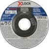 imageBOSCH GWX27LM450 412 In x 14 In XLOCK Metal Grinding Abrasive Wheel 30 Grit Compatible with 78 In Arbor Type 27 for Applications in Metal GrindingAluminum Grinding