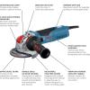 imageBosch GWX1350 5 In XLOCK Angle Grinder with Slide Switch