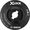 imageBOSCH MGX0450 412 In XLOCK Backing Pad with XLOCK Clip  Medium Hardness Use with Fiber Discs for Applications in Metal Surface Finishing Weld Blending Rust Removal412 In