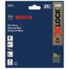imageBOSCH FBX624 25Pack 6 In XLOCK Coarse Grit Abrasive Fiber Discs 24 Grit Compatible with 78 In Arbor for Applications in Metal Surface Finishing Weld Blending Rust Removal6 In