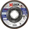 imageBOSCH FDX2950120 1Piece 5 In XLOCK Flap Disc 120 Grit Compatible with 78 In Arbor Type 29 for Applications in Metal Blending and Grinding412 In