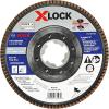 imageBOSCH FDX2950120 1Piece 5 In XLOCK Flap Disc 120 Grit Compatible with 78 In Arbor Type 29 for Applications in Metal Blending and Grinding5 In