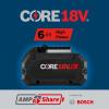 imageBosch GBA18V602PK 18V CORE18V LithiumIon 6 Ah High Power Battery 2Pack1Pack w Turbo Charger