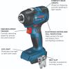 imageBOSCH GDR18V1800B12 18V Cordless Brushless 14 In Hex Impact Driver Kit with 1 2 Ah Standard Power Battery 18V Charger and Storage Bagw 18V 2 Ah Battery