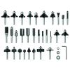 imageBOSCH RBS006SBS 6Piece Universally Compatible Accessory CarbideTipped Groove Cutter Router Bit Assorted Set30Piece