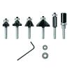 imageBOSCH RBS006SBS 6Piece Universally Compatible Accessory CarbideTipped Groove Cutter Router Bit Assorted Set6Piece