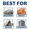 imageBOSCH DB1441E 14 in Xtreme Segmented Rim Diamond Blade with 1 in Arbor for Fast Cut WetDry Cutting Applications in Reinforced Concrete Brick Stone5 In