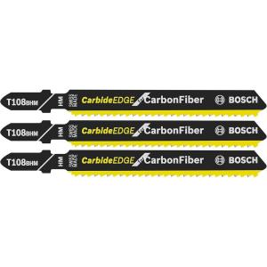 imageBosch T118EHM3 3Piece 314 In 14 TPI Special for Stainless Steel TShank Jig Saw BladesCarbon Fiber