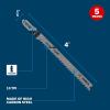 imageBosch T101B 4Inch 10Tooth TShank Jig Saw Blades 5Pack Silver 4 10 V TPI  5 pcs