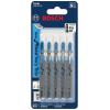 imageBosch T118G 5Piece 358 In 36 TPI Basic for Metal TShank Jig Saw Blades Silver5 Count Pack of 2