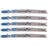 imageBosch T127D 5Piece 4 In 8 TPI Special for Aluminum TShank Jig Saw BladesFast Cuts  Long Life for Metal