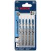 imageBosch T127D 5Piece 4 In 8 TPI Special for Aluminum TShank Jig Saw BladesStraight Cuts for Metal