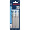 imageBosch T127D 5Piece 4 In 8 TPI Special for Aluminum TShank Jig Saw BladesStraight Cuts for Metal