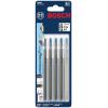 imageBosch T127D 5Piece 4 In 8 TPI Special for Aluminum TShank Jig Saw BladesStraight Cuts for Metal