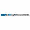 imageBosch T127D 5Piece 4 In 8 TPI Special for Aluminum TShank Jig Saw BladesStraight Cuts for Metal