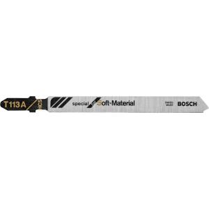 imageBOSCH T113A3 3Pack 4 In Knife Edge TShank Jig Saw Blades Ideal for Applications in Soft Materials Cardboard Leather Carpeting Polystyrene