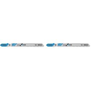 imageBosch T118G 5Piece 358 In 36 TPI Basic for Metal TShank Jig Saw Blades Silver5 Count Pack of 2