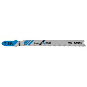 imageBosch T127D 5Piece 4 In 8 TPI Special for Aluminum TShank Jig Saw BladesStraight Cuts for Metal