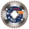 imageBOSCH DB442C 4 in Premium Turbo Rim Diamond Blade with 58 in 78 in Arbor for Smooth Cut WetDry Cutting Applications in Concrete Masonry4 In