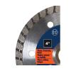 imageBOSCH DB442C 4 in Premium Turbo Rim Diamond Blade with 58 in 78 in Arbor for Smooth Cut WetDry Cutting Applications in Concrete Masonry4 In