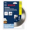imageBOSCH DB443C 4 in Premium Continuous Rim Diamond Blade with 58 in 78 in Arbor for Clean Cut WetDry Cutting Applications in Tile Granite MarbleWet