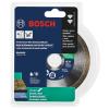 imageBOSCH DB443C 4 in Premium Continuous Rim Diamond Blade with 58 in 78 in Arbor for Clean Cut WetDry Cutting Applications in Tile Granite MarbleWetDry