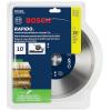 imageBOSCH DB443C 4 in Premium Continuous Rim Diamond Blade with 58 in 78 in Arbor for Clean Cut WetDry Cutting Applications in Tile Granite MarbleWetDry