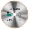 imageBOSCH DB443C 4 in Premium Continuous Rim Diamond Blade with 58 in 78 in Arbor for Clean Cut WetDry Cutting Applications in Tile Granite MarbleWetDry