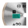 imageBOSCH DB443C 4 in Premium Continuous Rim Diamond Blade with 58 in 78 in Arbor for Clean Cut WetDry Cutting Applications in Tile Granite MarbleWetDry