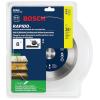 imageBOSCH DB443C 4 in Premium Continuous Rim Diamond Blade with 58 in 78 in Arbor for Clean Cut WetDry Cutting Applications in Tile Granite MarbleWetDry