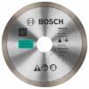 imageBOSCH DB443C 4 in Premium Continuous Rim Diamond Blade with 58 in 78 in Arbor for Clean Cut WetDry Cutting Applications in Tile Granite MarbleWetDry