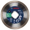imageBOSCH DB443C 4 in Premium Continuous Rim Diamond Blade with 58 in 78 in Arbor for Clean Cut WetDry Cutting Applications in Tile Granite MarbleWetDry