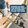imageBOSCH RA1054 Deluxe Router Edge Guide with Dust Extraction Hood ampamp Vacuum Hose AdapterGuide