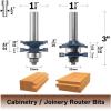 imageBosch 85625MC 158Inch Diameter Carbide Tipped Ogee Stile ampamp Rail 2 Piece Router Bit Set 12Inch Shank