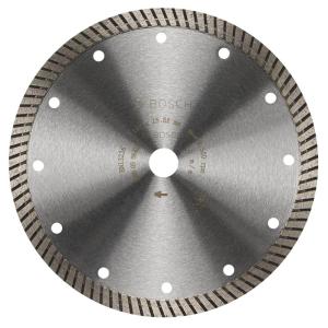imageBOSCH DB442C 4 in Premium Turbo Rim Diamond Blade with 58 in 78 in Arbor for Smooth Cut WetDry Cutting Applications in Concrete Masonry7 In