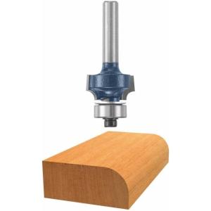 imageBosch 18Inch Radius Roundover Two flutes Router Bit with Ball Bearing