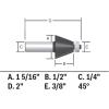 imageBosch 85298MC 114 in Chamfer Router Bit
