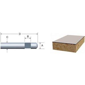 imageBosch 85285MC 14 In Solid Carbide Flush Trim Router Bit