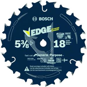 imageBosch CBCL518A 538Inch 18 Tooth ATB General Purpose Saw Blade with 58quot Arbor538 Diameter