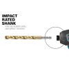 imageBOSCH TI2159IM 1Piece 12 In x 6 In Titanium Nitride Coated Metal Drill Bit Impact Tough with ImpactRated Hex Shank for Applications in HeavyGauge Carbon Steels Light Gauge Metal Hardwood1164 Diameter