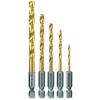 imageBOSCH TI2159IM 1Piece 12 In x 6 In Titanium Nitride Coated Metal Drill Bit Impact Tough with ImpactRated Hex Shank for Applications in HeavyGauge Carbon Steels Light Gauge Metal HardwoodAssorted