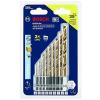 imageBOSCH TI2159IM 1Piece 12 In x 6 In Titanium Nitride Coated Metal Drill Bit Impact Tough with ImpactRated Hex Shank for Applications in HeavyGauge Carbon Steels Light Gauge Metal HardwoodAssorted