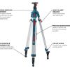 imageBOSCH BT160 Aluminum Tripod with Adjustabe Legs47110 Heavy Duty